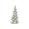 Snowy Silver Sculpted Holiday Tree Décor Set, 6.5", 9", 13.25" & 18"